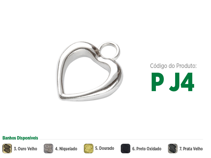 Puxador em formato de coração delicado com bolinhas para zíperes metálicos, sintéticos ou plásticos. Puxador moderno, sofisticado e com opções de banho: ouro velho, niquelado, dourado, preto oxidado e prata velho.