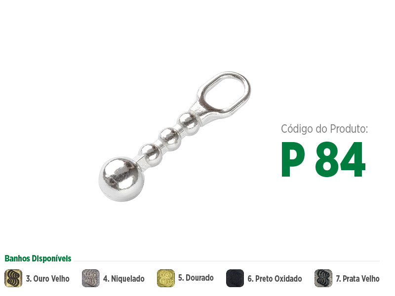 Puxador pequeno e delicado com bolinhas para zíperes metálicos, sintéticos ou plásticos. Puxador moderno, sofisticado e com opções de banho: ouro velho, niquelado, dourado, preto oxidado e prata velho.